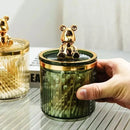 Organizador Porta Cotonete e Algodão Acrílico para Banheiro e Beleza Offertaza