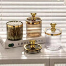 Organizador Porta Cotonete e Algodão Acrílico para Banheiro e Beleza Offertaza