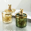 Organizador Porta Cotonete e Algodão Acrílico para Banheiro e Beleza Offertaza