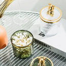 Organizador Porta Cotonete e Algodão Acrílico para Banheiro e Beleza Offertaza