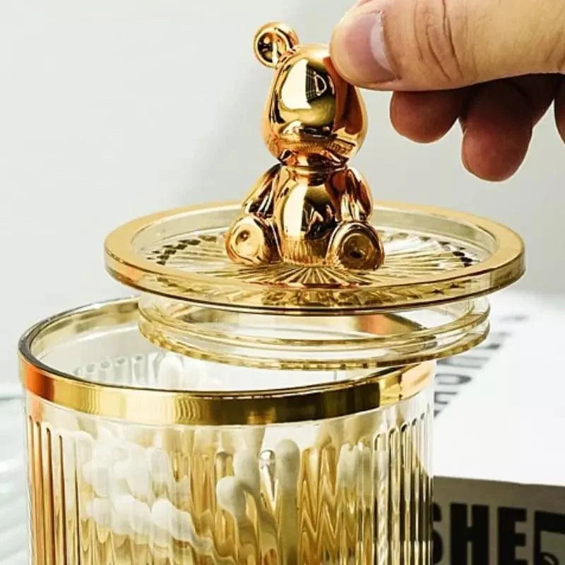 Organizador Porta Cotonete e Algodão Acrílico para Banheiro e Beleza Offertaza