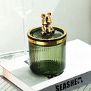 Organizador Porta Cotonete e Algodão Acrílico para Banheiro e Beleza Offertaza