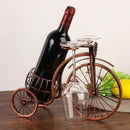 Porta Vinho Decorativo Metal Formato Bicicleta Design Retro Cobre Offertaza