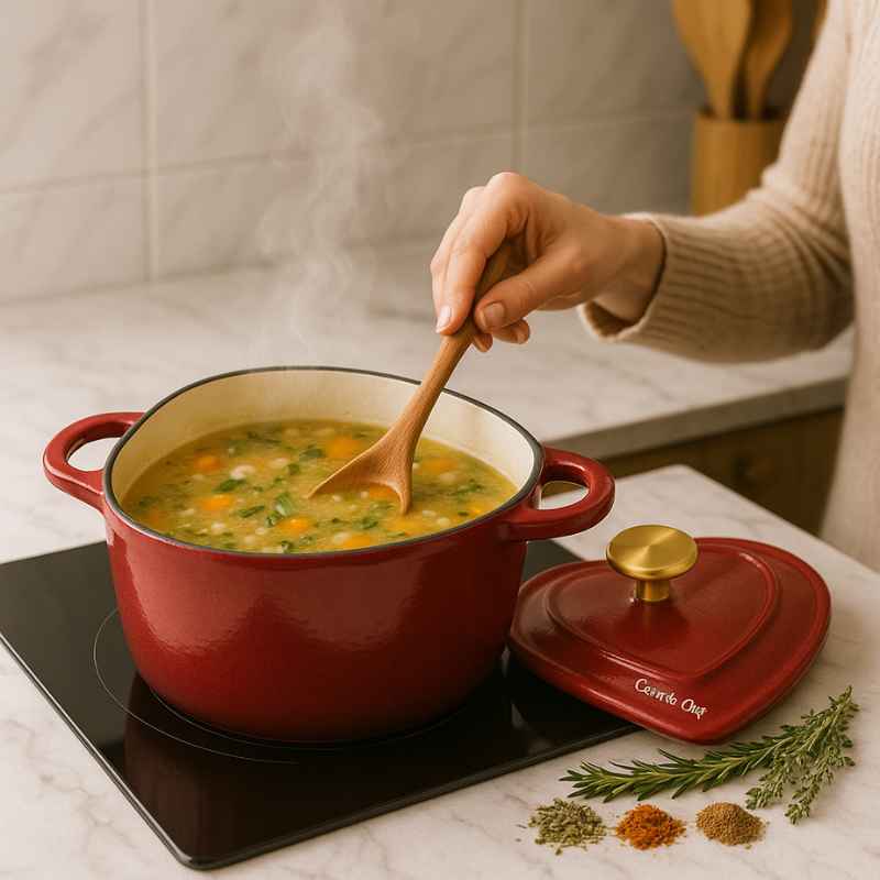 Panela de Ferro Esmaltado Cœur de Chef Offertaza