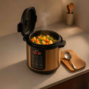 Panela de Pressão Elétrica Digital 5L 900W - Timer e 9 Sistemas de Segurança