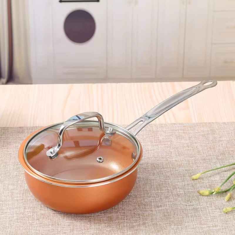 Conjunto de Panelas de Cobre Antiaderentes 10 Peças - Tradição