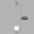 Lustre Pendente de Vidro com LED para Sala e Quarto Offertaza