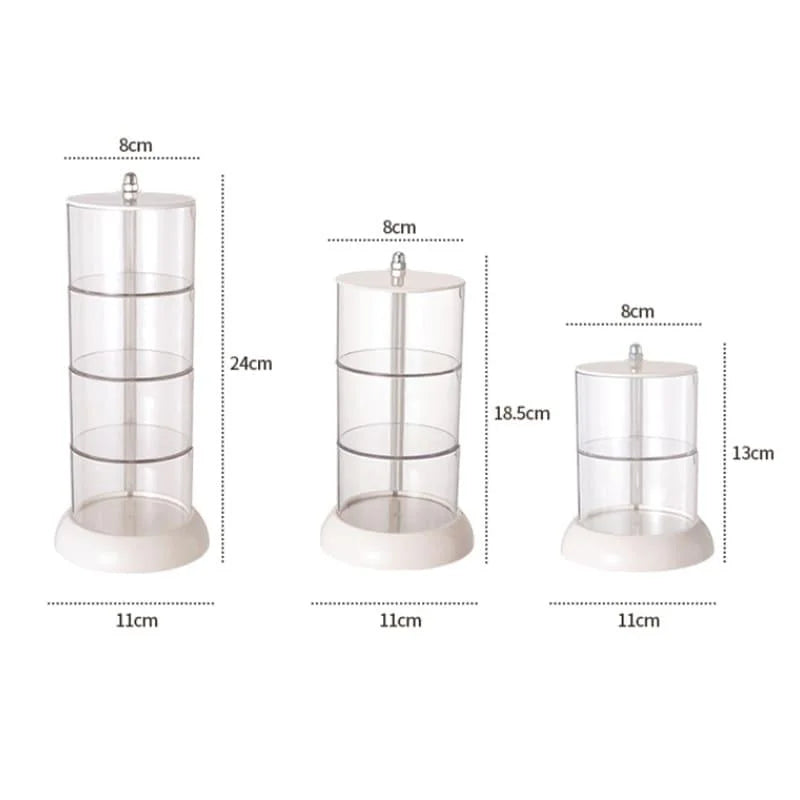 Organizador de Maquiagem Porta Esponja com Design Empilhável e Moderno Offertaza