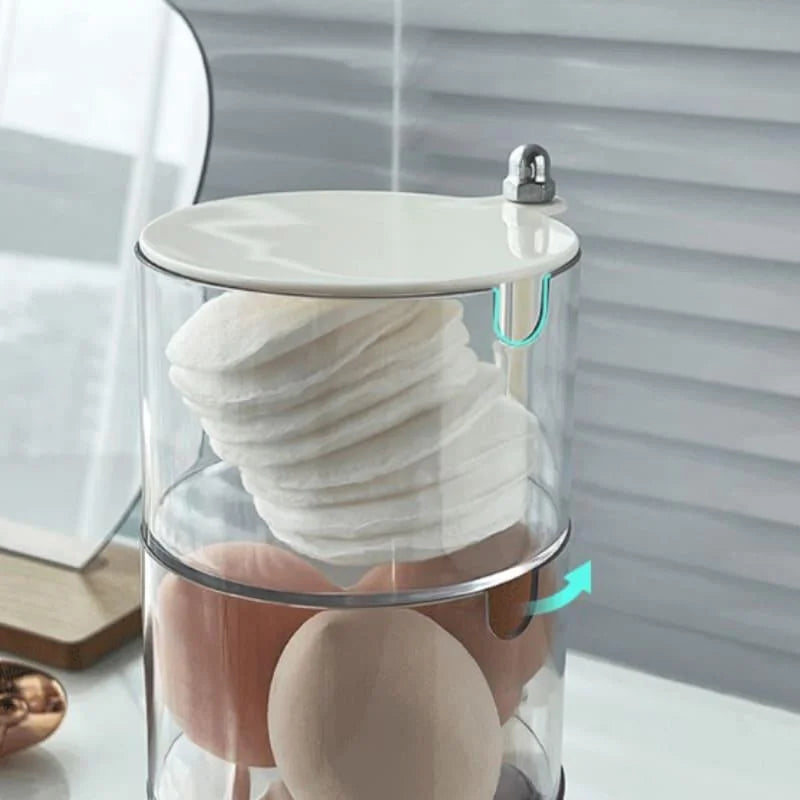 Organizador de Maquiagem Porta Esponja com Design Empilhável e Moderno Offertaza