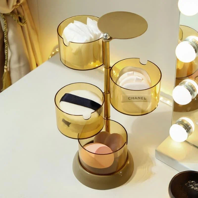 Organizador de Maquiagem Porta Esponja com Design Empilhável e Moderno Offertaza