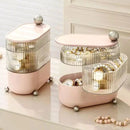 Porta Joias Organizador Transparente com Divisórias e Design Moderno Offertaza