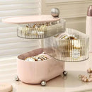 Porta Joias Organizador Transparente com Divisórias e Design Moderno Offertaza