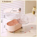 Porta Joias Organizador Transparente com Divisórias e Design Moderno Offertaza