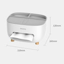 Dispenser Porta Lenço e Papel com Compartimento Multifuncional para Banheiro Offertaza