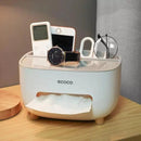 Dispenser Porta Lenço e Papel com Compartimento Multifuncional para Banheiro Offertaza