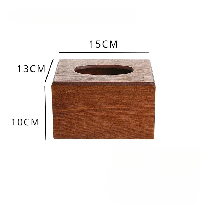 Porta Lenços de Madeira Estilo Nórdico Luxuoso para Sala Offertaza