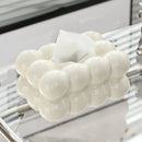 Porta Lenços de Papel Retangular em Cerâmica para Mesa Offertaza