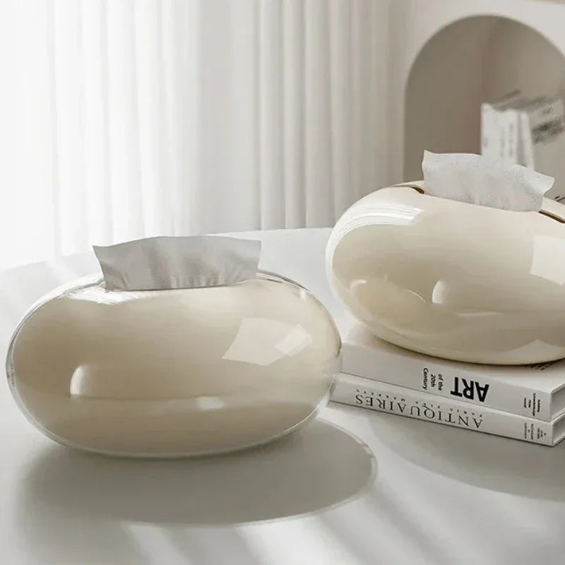 Porta Lenços Moderno Imitando Pedra para Sala e Mesa Offertaza