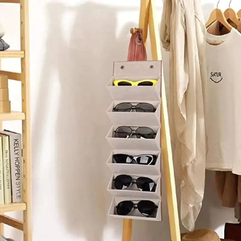 Organizador Porta Óculos com 6 Divisórias e Interior Acolchoado LeOffertazanogue