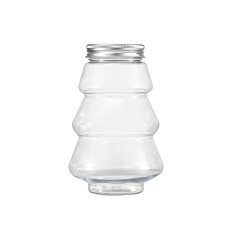 Pote de Natal para Festas Árvore Verde e Boneco de Neve Offertaza