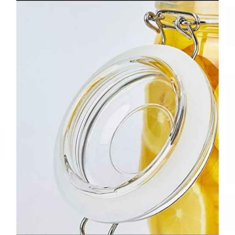 Pote de Vidro Hermético Premium – Kit 4 Peças com Tampa de Metal