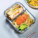 Pote de Vidro Hermético – Kit 3 Peças com Tampa e Divisória