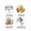 Pote de Vidro Hermético – Kit 3 Peças com Tampa Vedação 1500ml