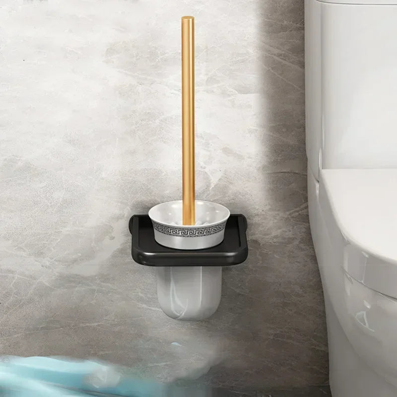 Prateleira de Banheiro em Alumínio com Ganchos e Porta-Papel Offertaza