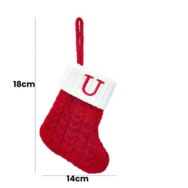 Enfeite Meias de Natal Letras do Alfabeto Offertaza