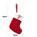 Enfeite Meias de Natal Letras do Alfabeto Offertaza