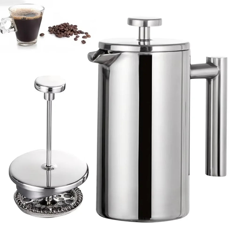 Prensa Francesa Inox Parede Dupla 700ml - Offertaza