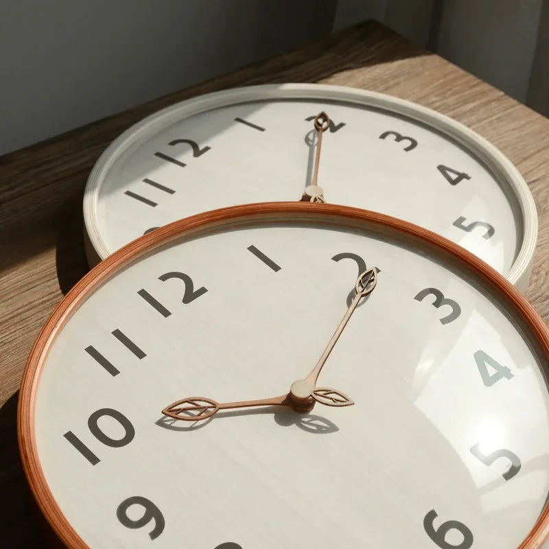 Relógio Nórdico em Madeira Ultra Silencioso Offertaza