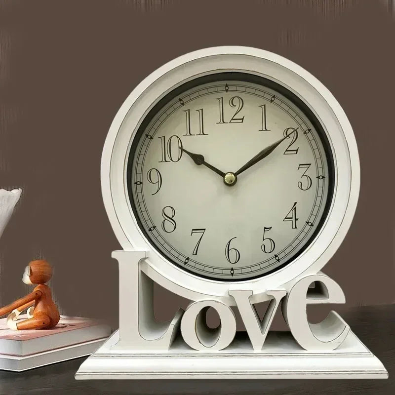 Relógio Despertador Retrô Silencioso para Mesa de Cabeceira Offertaza