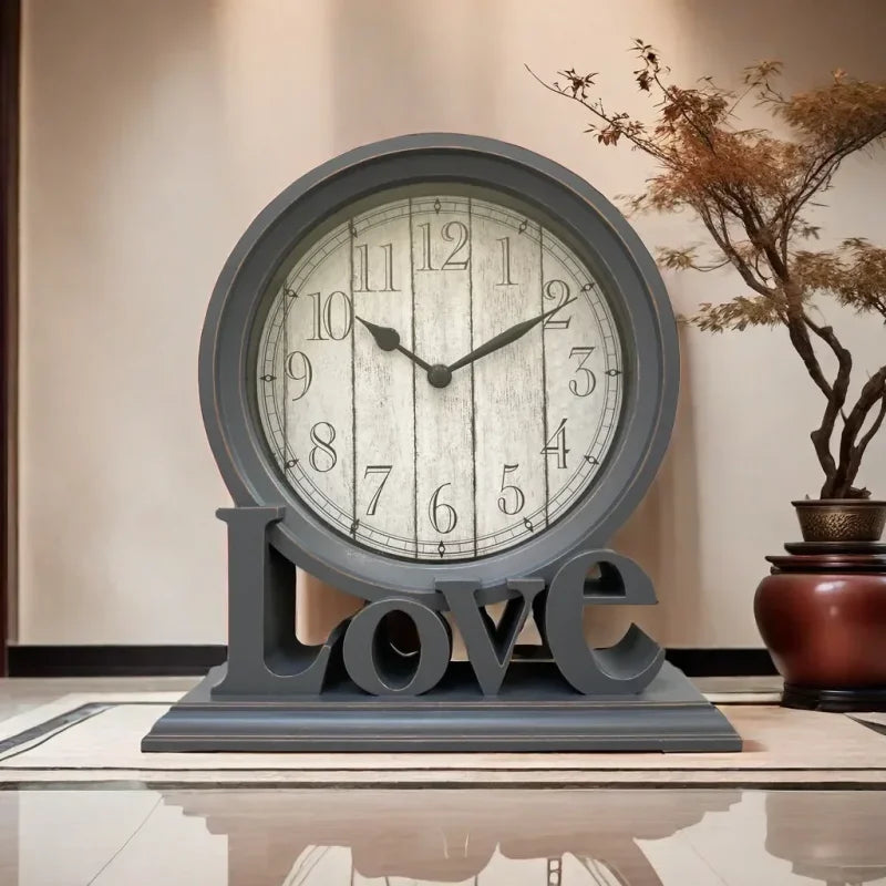 Relógio Despertador Retrô Silencioso para Mesa de Cabeceira Offertaza