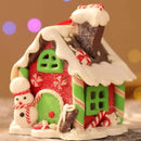 Enfeite de Natal Rústico Pingente de Casinhas para Árvore Offertaza