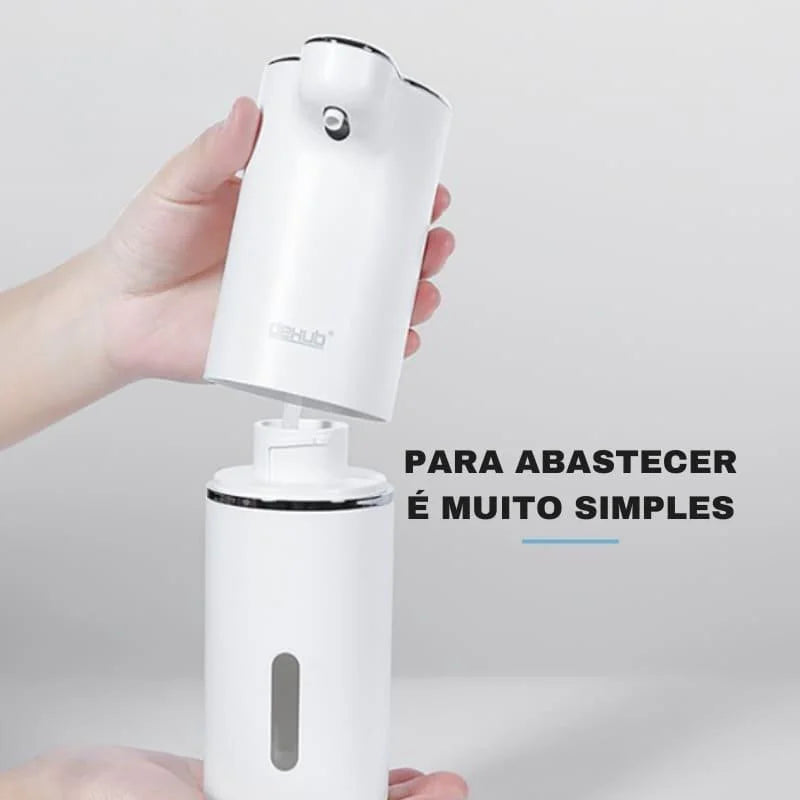 Saboneteira Dispenser Automática com Espuma e USB para Banheiro Offertaza