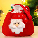 Sacola de Flanela com Cordão para Presentes de Natal Offertaza