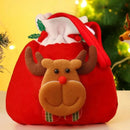 Sacola de Flanela com Cordão para Presentes de Natal Offertaza