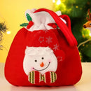 Sacola de Flanela com Cordão para Presentes de Natal Offertaza