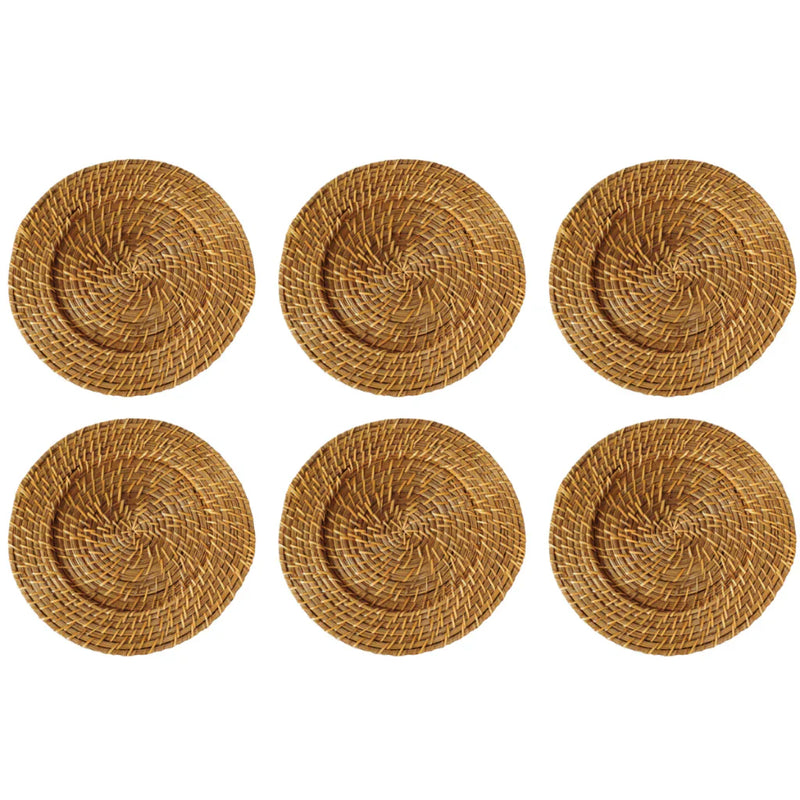 Sousplat de Bambu - Kit 6 Unidades | Elegância e Sustentabilidade