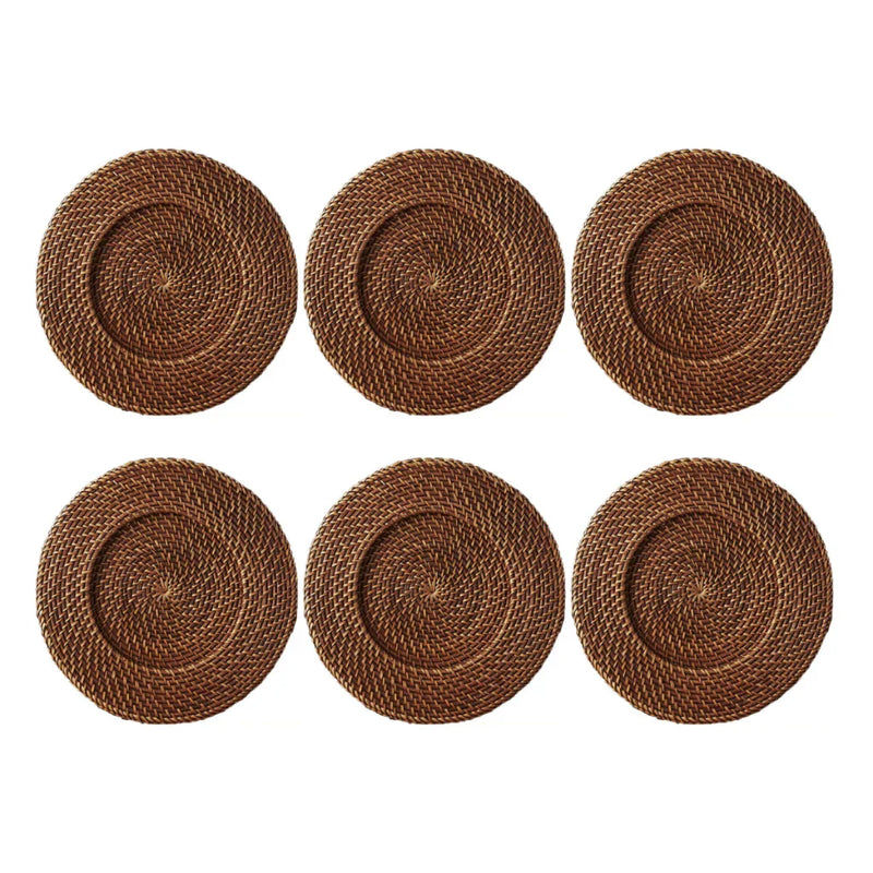 Sousplat de Bambu - Kit 6 Unidades | Elegância e Sustentabilidade