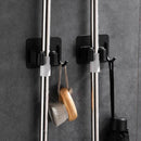 Suporte de Vassoura Adesivo de Parede em Aço Inox com Gancho Offertaza