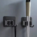 Suporte de Vassoura Adesivo de Parede em Aço Inox com Gancho Offertaza