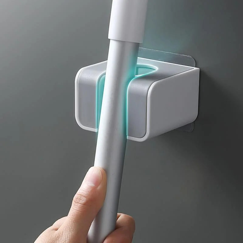 Suporte de Vassoura e Rodo com Adesivo de Parede Ajustável Offertaza