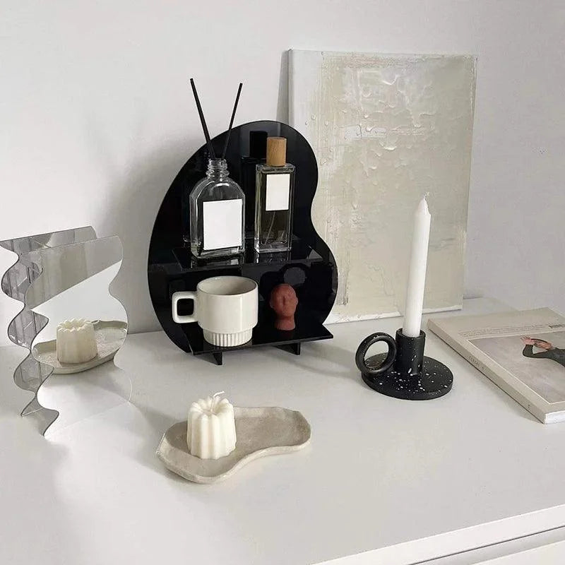 Suporte Organizador de Mesa em Acrílico com Dupla Camada Offertaza