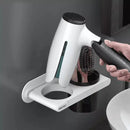 Suporte para Secador de Cabelo de Parede com Compartimentos Offertaza