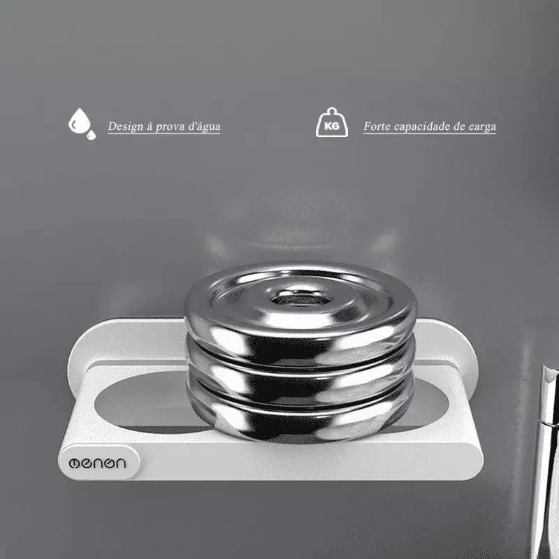 Suporte para Secador de Cabelo de Parede com Compartimentos Offertaza