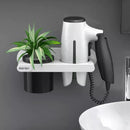 Suporte para Secador de Cabelo de Parede com Compartimentos Offertaza