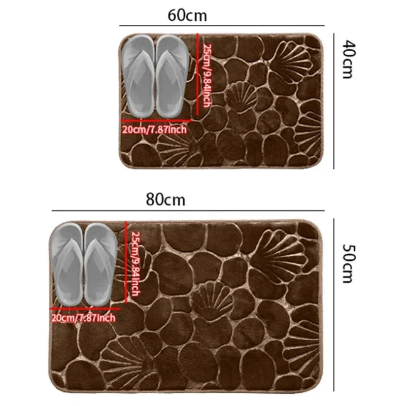 Tapete de Banheiro Super Absorvente Antiderrapante com Secagem Rápida Offertaza