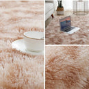 Tapete Felpudo Cáqui Mescla Antiderrapante para Sala e Quarto Offertaza